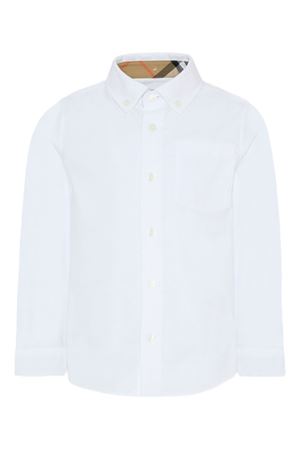 white cotton shirt BURBERRY KIDS | 8117168A1464